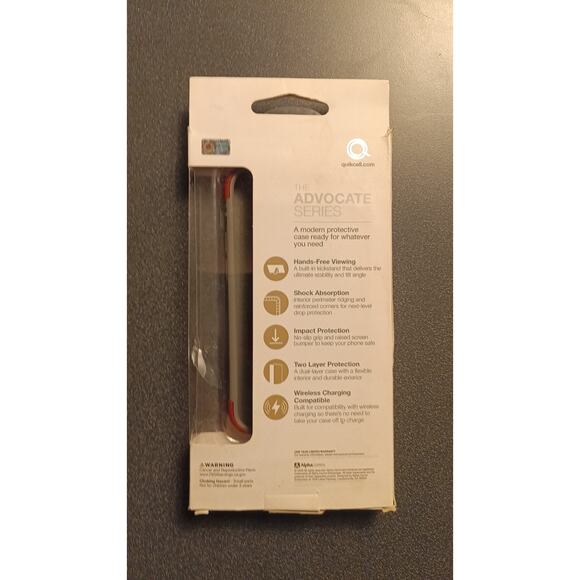 2 Quikcell iPhone 12 Mini Phone Case — Clear Blue & Red Case - Picture 5 of 5